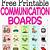 free printable communication boards