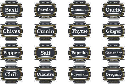 29 best Spice Jar Labels and Templates images on Pinterest Printable