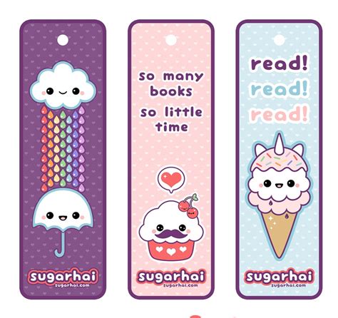 Printable Cute Bookmarks Activity Shelter