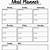 free printable daily menu planner