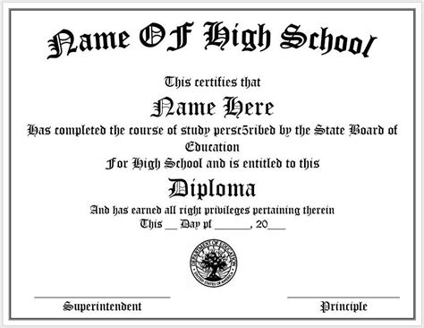 30 Real & Fake Diploma Templates (High school, College, Homeschool)