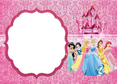FREE Disney Princess Invitation Template for Your Little Girl's