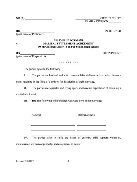 Uncontested Divorce Forms Kentucky Free Form Resume Examples