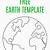 free printable earth template