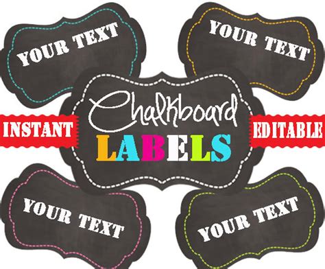 free printable chalkboard labels. Home Kitchen Labels Pinterest