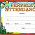 free printable editable perfect attendance certificates