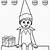 free printable elf on the shelf coloring pages