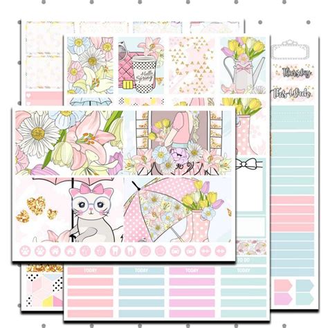 Free Erin Condren Planner Stickers for Spring! Sweet T Makes Three