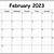 free printable february 2023 calendar pdf