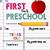 free printable first day of preschool
