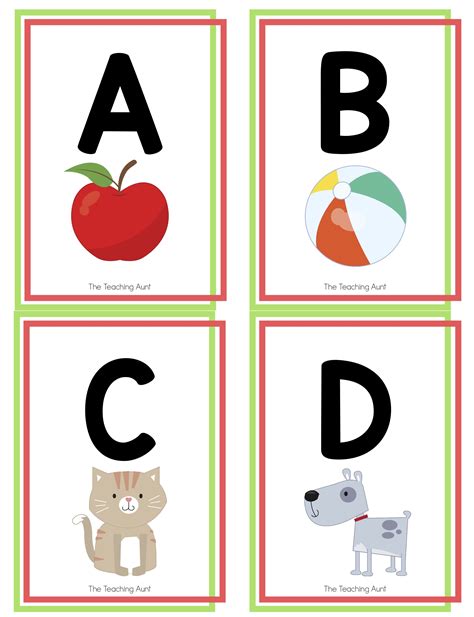 10+ Printable Alphabet Flash Cards for Baby PDF Free Preschool