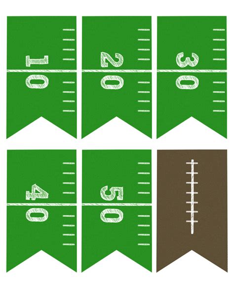 Football Pennant Banner {Free Printable} Here Comes The Sun