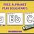 free printable free alphabet playdough mats