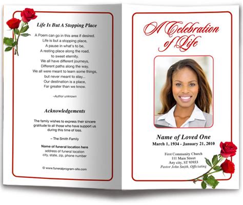 25+ Funeral Program Templates Word, PSD, Google Docs, Apple Pages