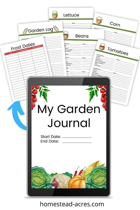 5 Best Images of Free Printable Garden Journal Templates Free