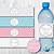 free printable gender reveal water bottle labels