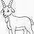 free printable goat with no horns coloring pages