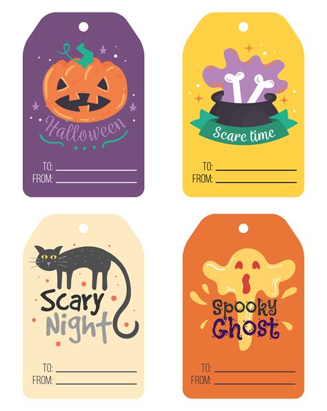 Free printable halloween tags Druckvorlage Halloween freebie