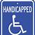 free printable handicap sign
