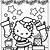 free printable hello kitty christmas coloring pages