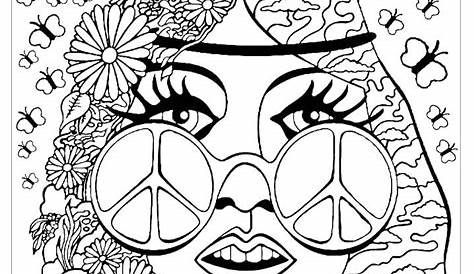 Hippie Coloring Pages Printable at GetColorings.com | Free printable