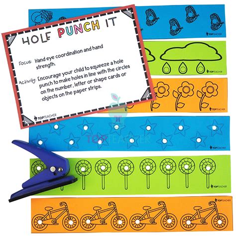 Fun Fine Motor Hole Punch Activities for the Whole Year Hole punch