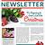 free printable holiday newsletter templates