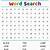 free printable kindergarten word search worksheets