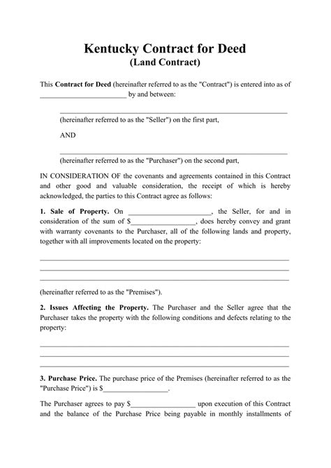 Kentucky Residential Lease Agreement Download Free Printable Legal Rent