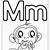 free printable letter m coloring pages