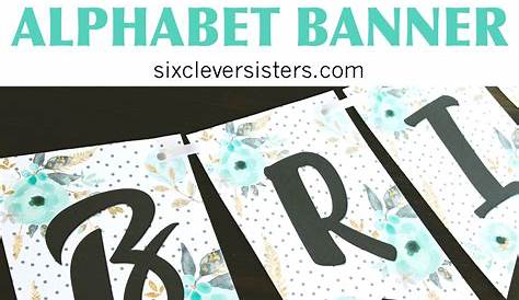 Free Printable Letters For Banners Entire Alphabet Pdf