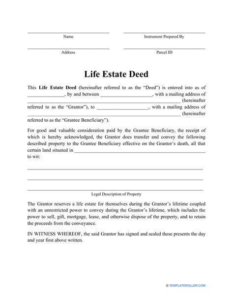 South Carolina Life Estate Deed Form Form Resume Examples VEk1pbVO8p