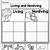 free printable living and nonliving worksheets for kindergarten