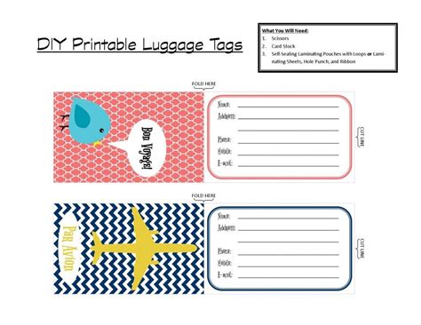 Luggage Tag Template 1 Free Templates in PDF, Word, Excel Download