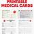 free printable medical id card