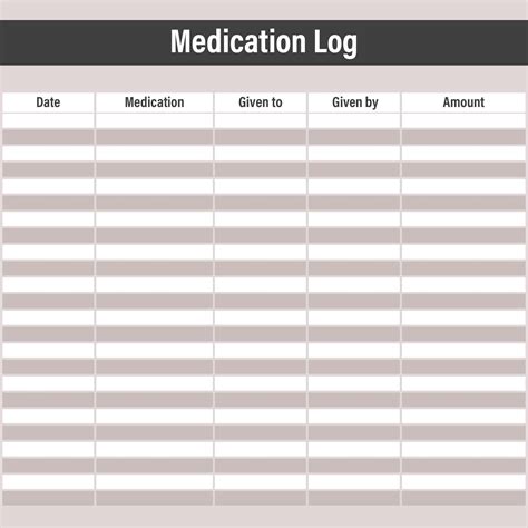 Free Printable Medicine List for Caregivers Medication chart, Medical