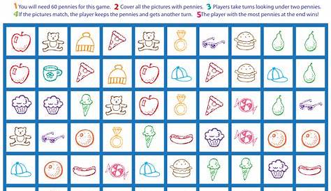 Free Printable Memory Games For Adults