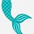 free printable mermaid tail template