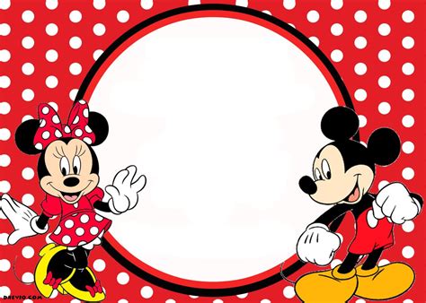 16 Mickey And Minnie Mouse Invitation Template Free in 2020 Minnie