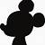 free printable mickey mouse silhouette - printable hd free