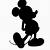 free printable mickey mouse silhouette