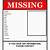 free printable missing poster template