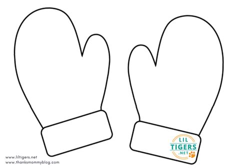 large mitten template Mittens Pinterest Happenings, Language and