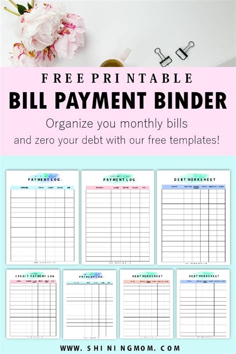 5 Best Images of Free Printable Bill Payment Template Monthly Bill