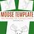 free printable moose templates