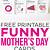 free printable mothers day cards funny