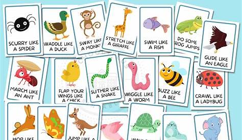 Free Printable Movement Cards