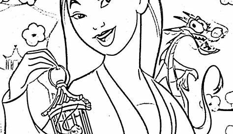 20+ Free Printable Disney Princess Mulan Coloring Pages