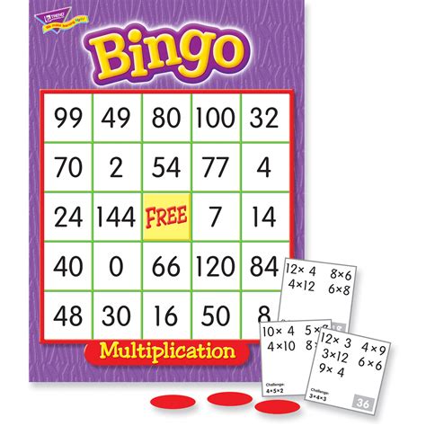 Multiplication Bingo Cards Printable Free Multiplication Bingo