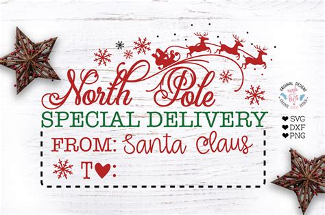 FREE printable North Pole Special Delivery Printable Google Search